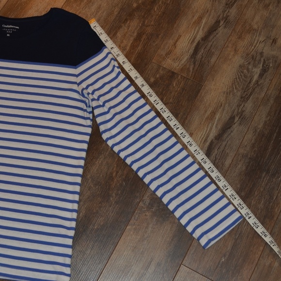 Croft and Borrow Blue and White Striped Shirt - Picture 5 of 6